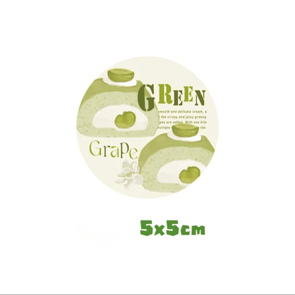Green Grape Food Series Stickers