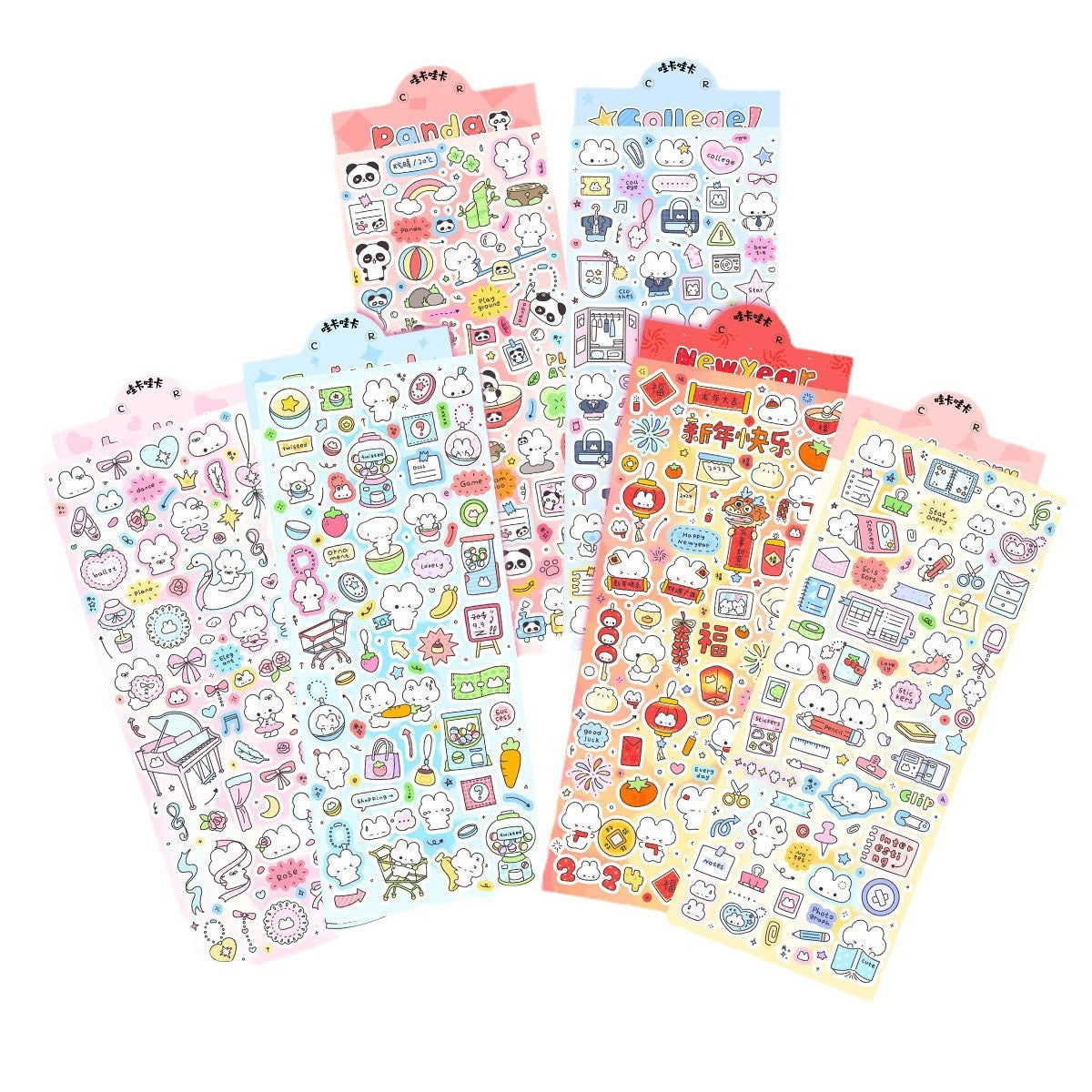 Wakawaka Kawaii Panada Stickers