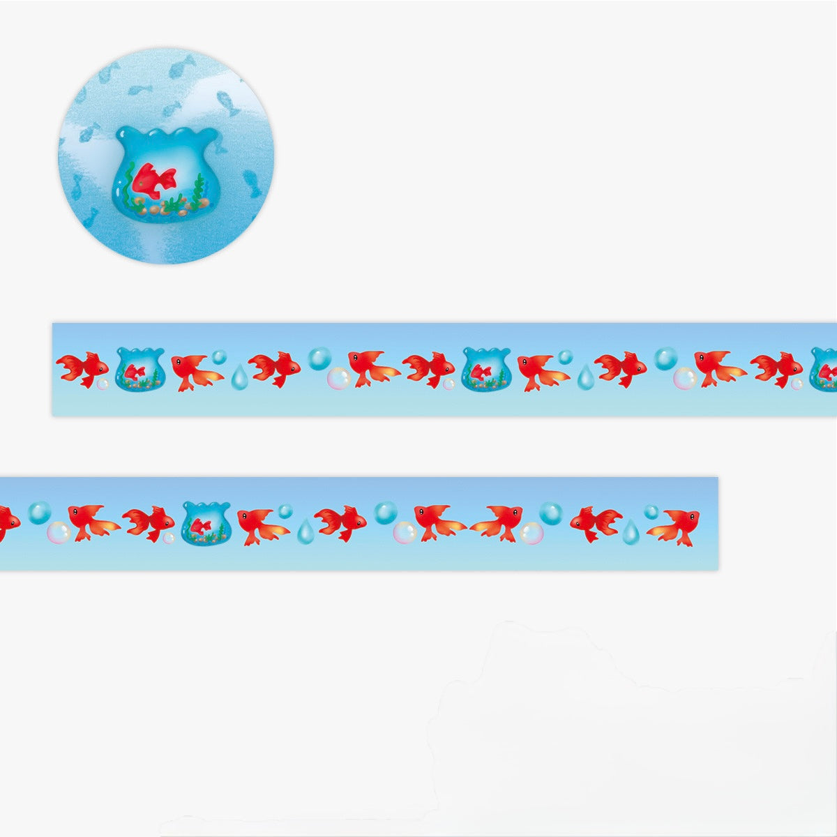 Kawaii Japanese Glitter Washi Tape - 0.7 x 300 cm, 1 Roll