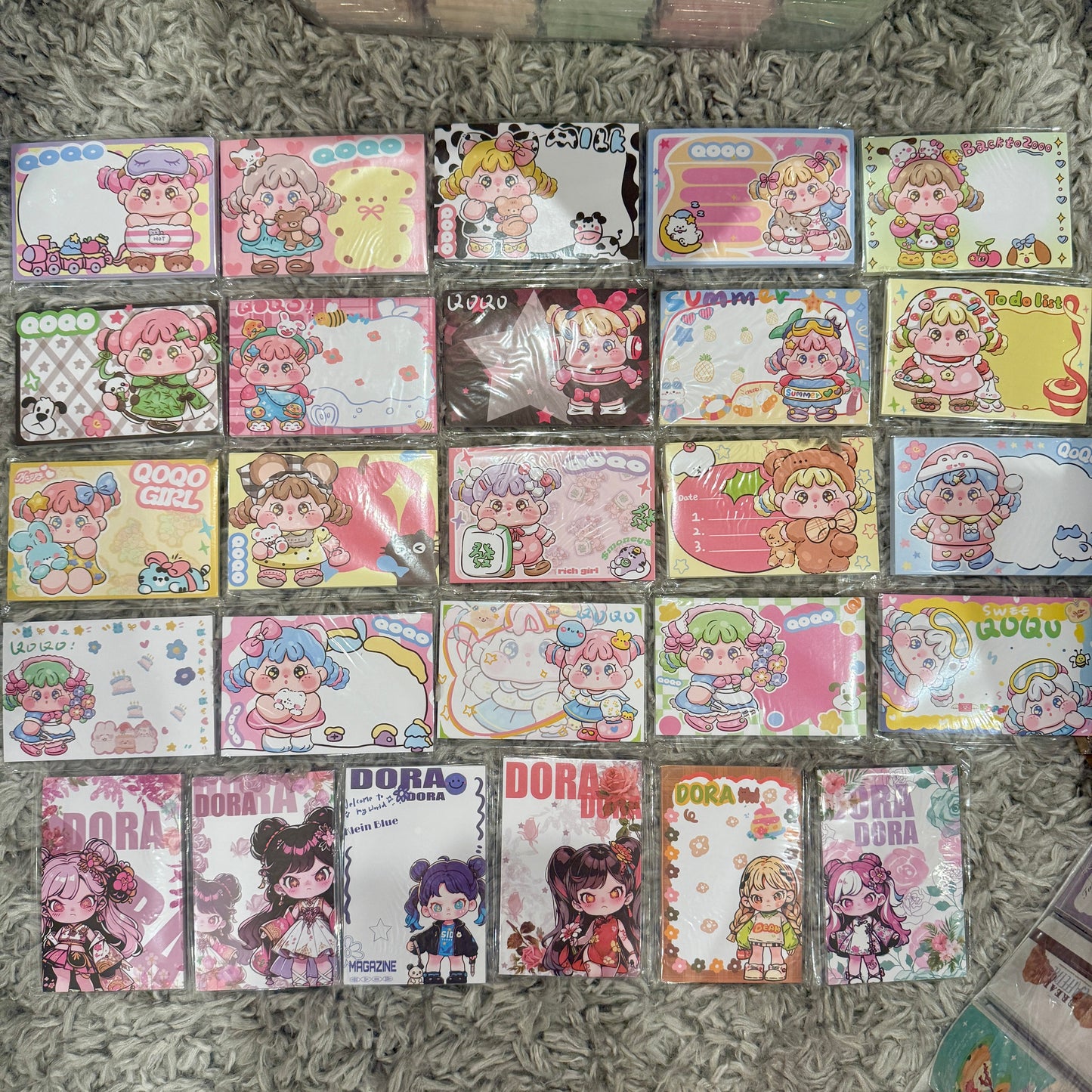 Kawaii Stationery A7 Sanrio Popmart Sailor Moon Characters Memo Pad - 50 sheets, 1 unit