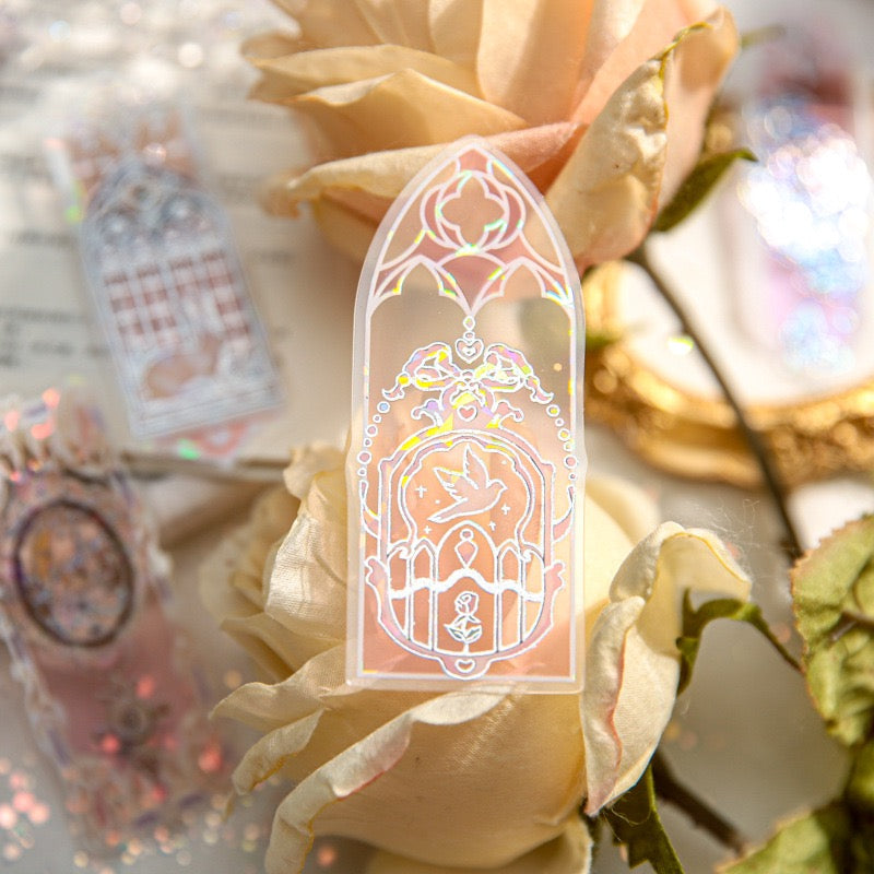 Flowing Light Dream Series PVC Bookmarks - 10 PCS, 1 Pack