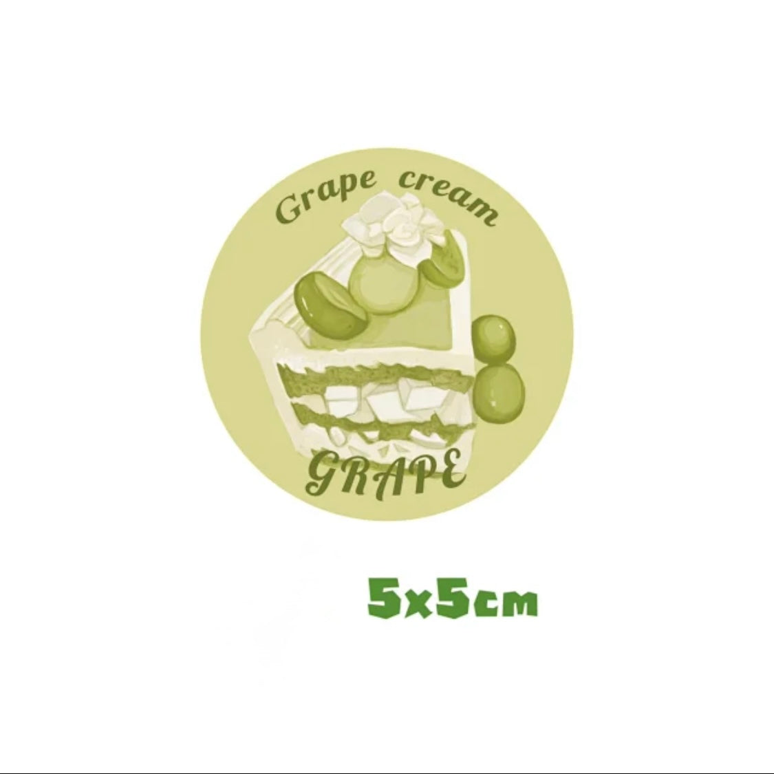 Green Grape Food Series Stickers
