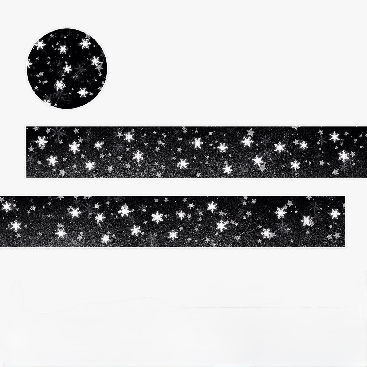 Kawaii Japanese Glitter Washi Tape - 1.5 x 300 cm, 1 Roll
