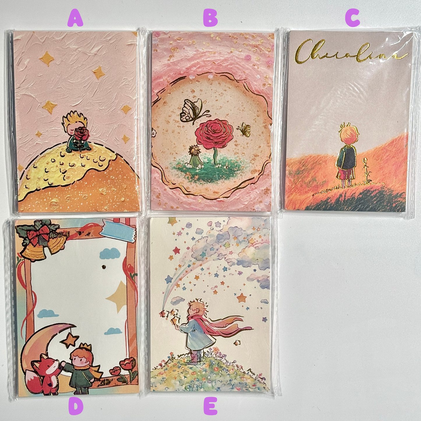 Gold Foil Little Prince Memo Pad - 40 sheets, 1 unit