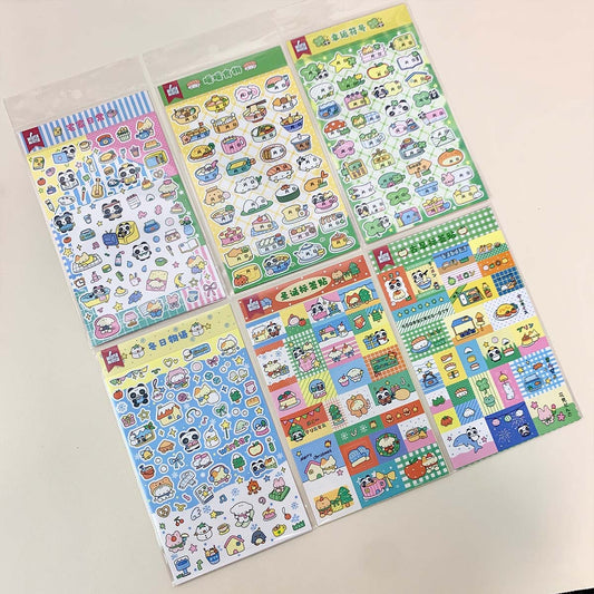 Wakawaka Vintage Cartoon Animal Stickers Deco & Phone Decoration Material