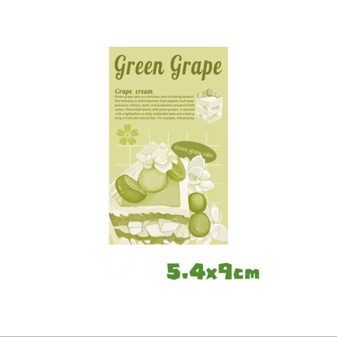 Green Grape Food Series Stickers