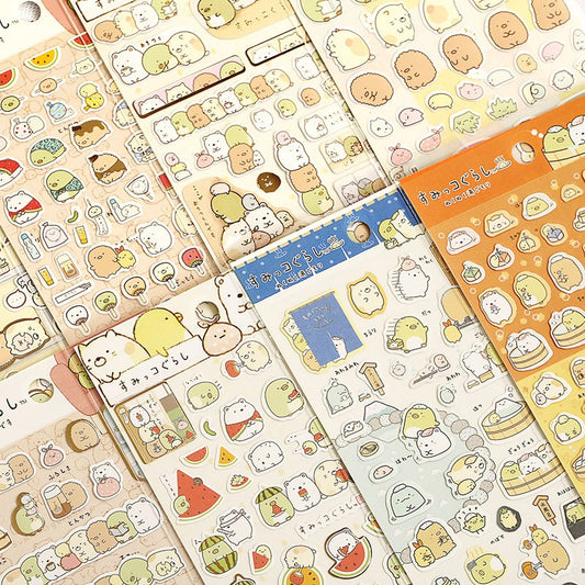 Japanese Sumikko Gurashi Gold Foil Stickers
