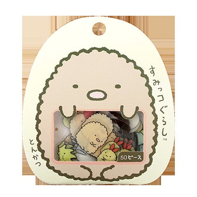 Japanese Sumikko Gurashi Cartoon PVC Sticker Bag - 50 pcs, 1 Set
