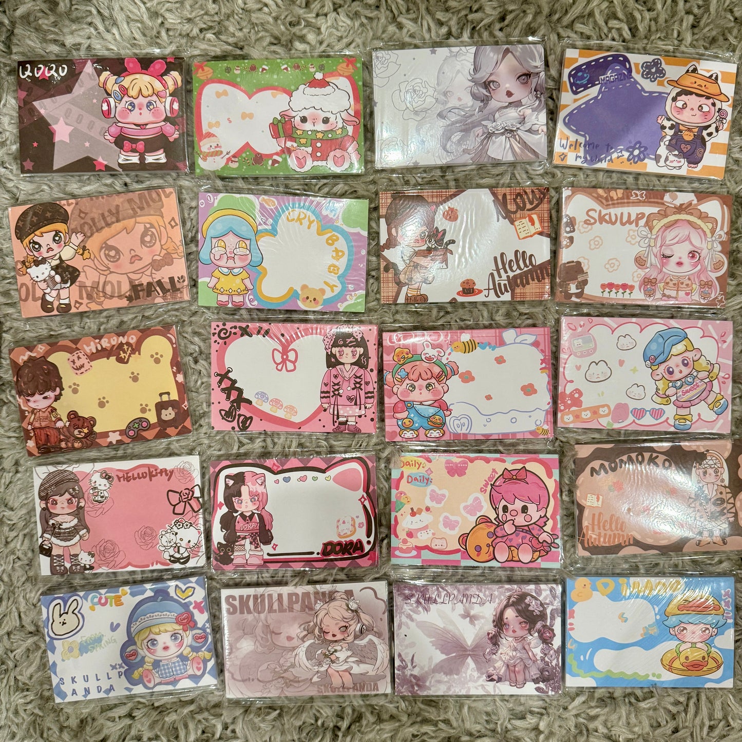 Kawaii Stationery A7 Sanrio Popmart Sailor Moon Characters Memo Pad - 50 sheets, 1 unit