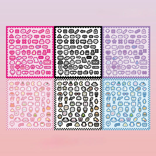 Kawaii Pixel Stickers