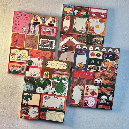 Kawaii Stationery Japanese Food Patchwork Notepad - 50 sheets, 1 unit