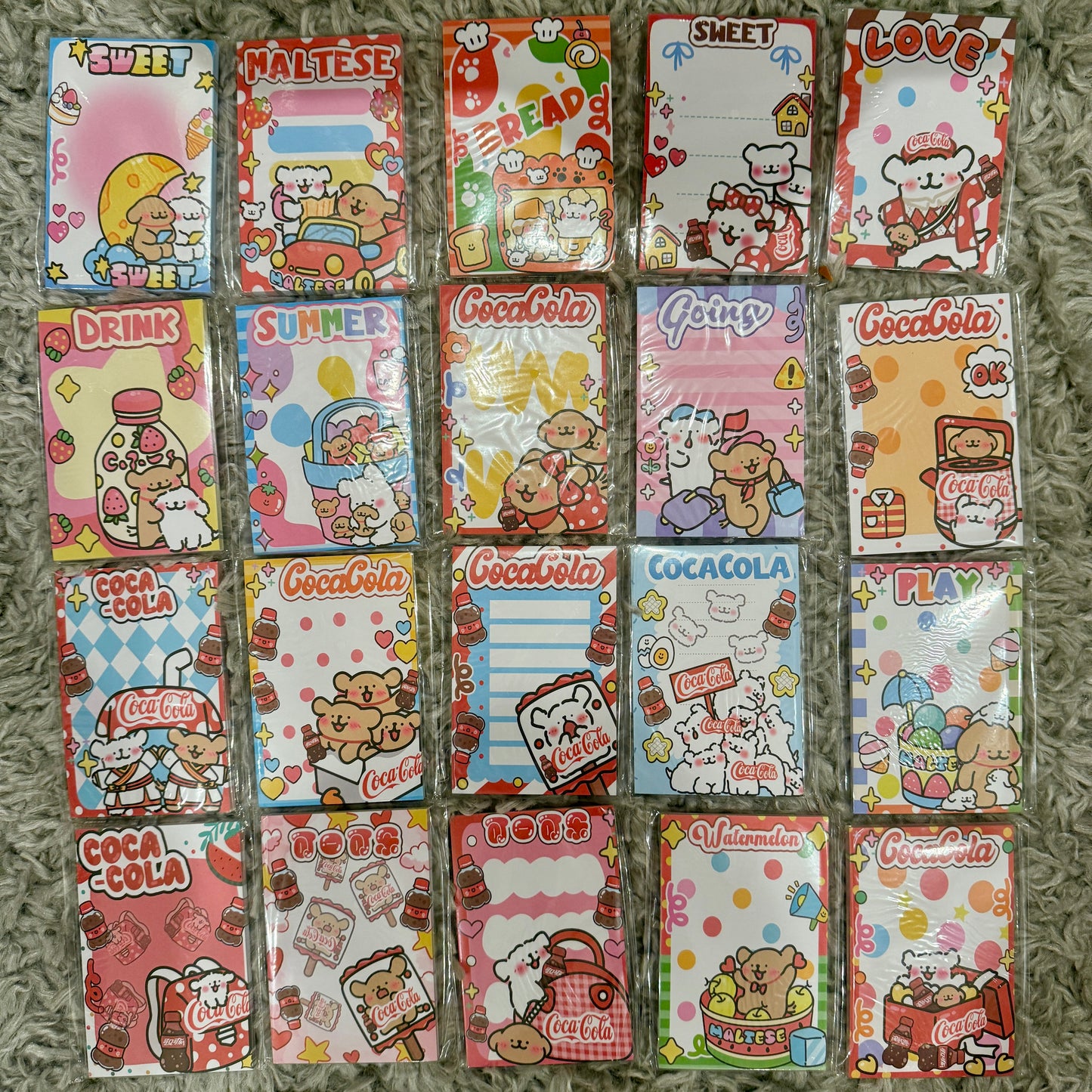 Kawaii Stationery A7 Sanrio Popmart Sailor Moon Characters Memo Pad - 50 sheets, 1 unit
