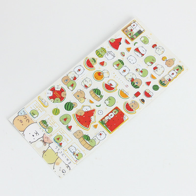 Japanese Sumikko Gurashi Gold Foil Stickers