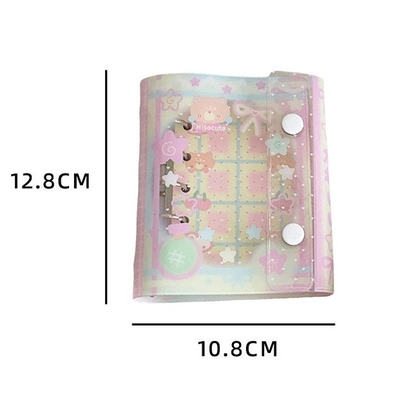 Kawaii M5 PVC Refillable Journal Cover & Memo Sheets, 5 Ring Blinds, Notebook Cover, Planner cover, Dairy Book Gift