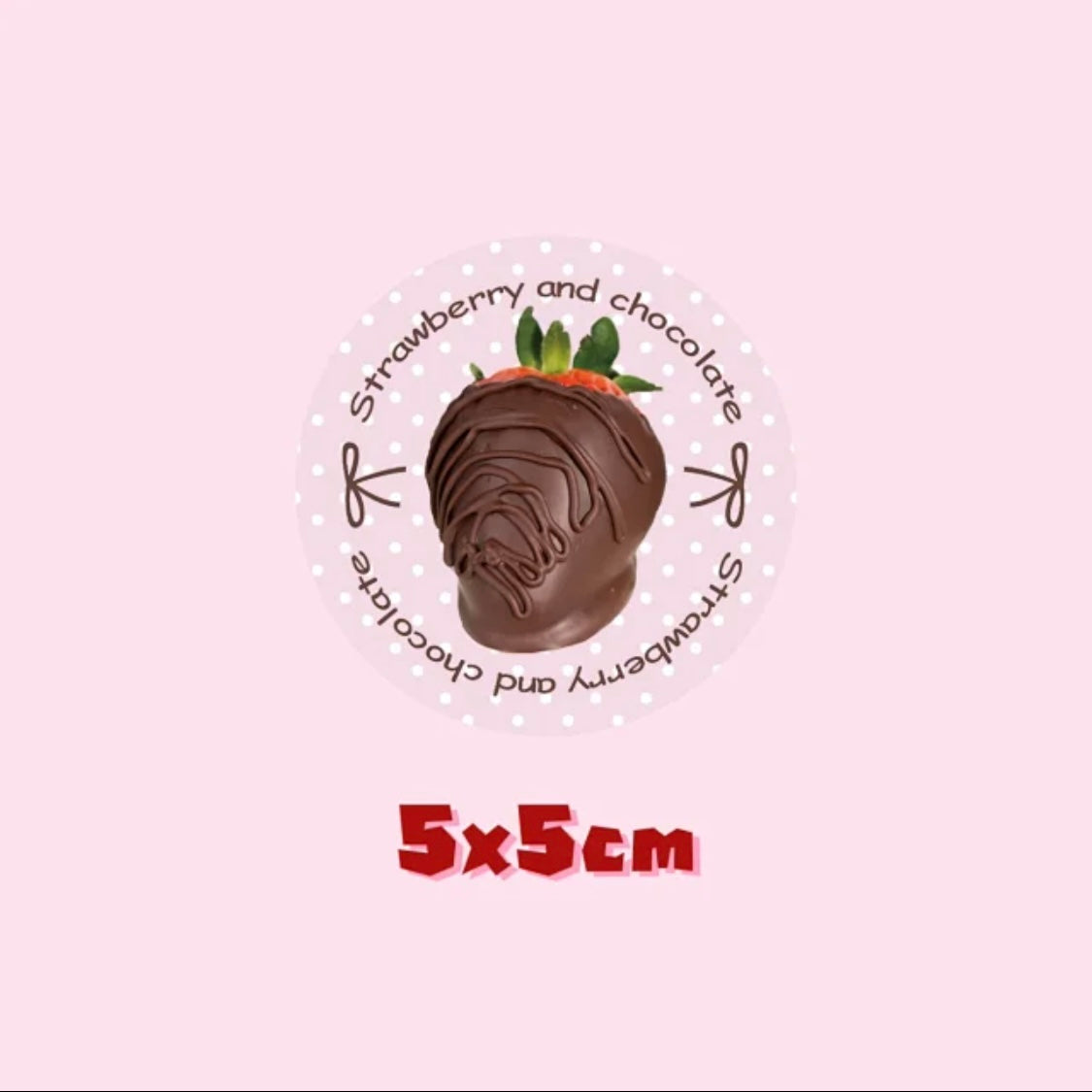 Strawberry Chocolate Food Series Stickers