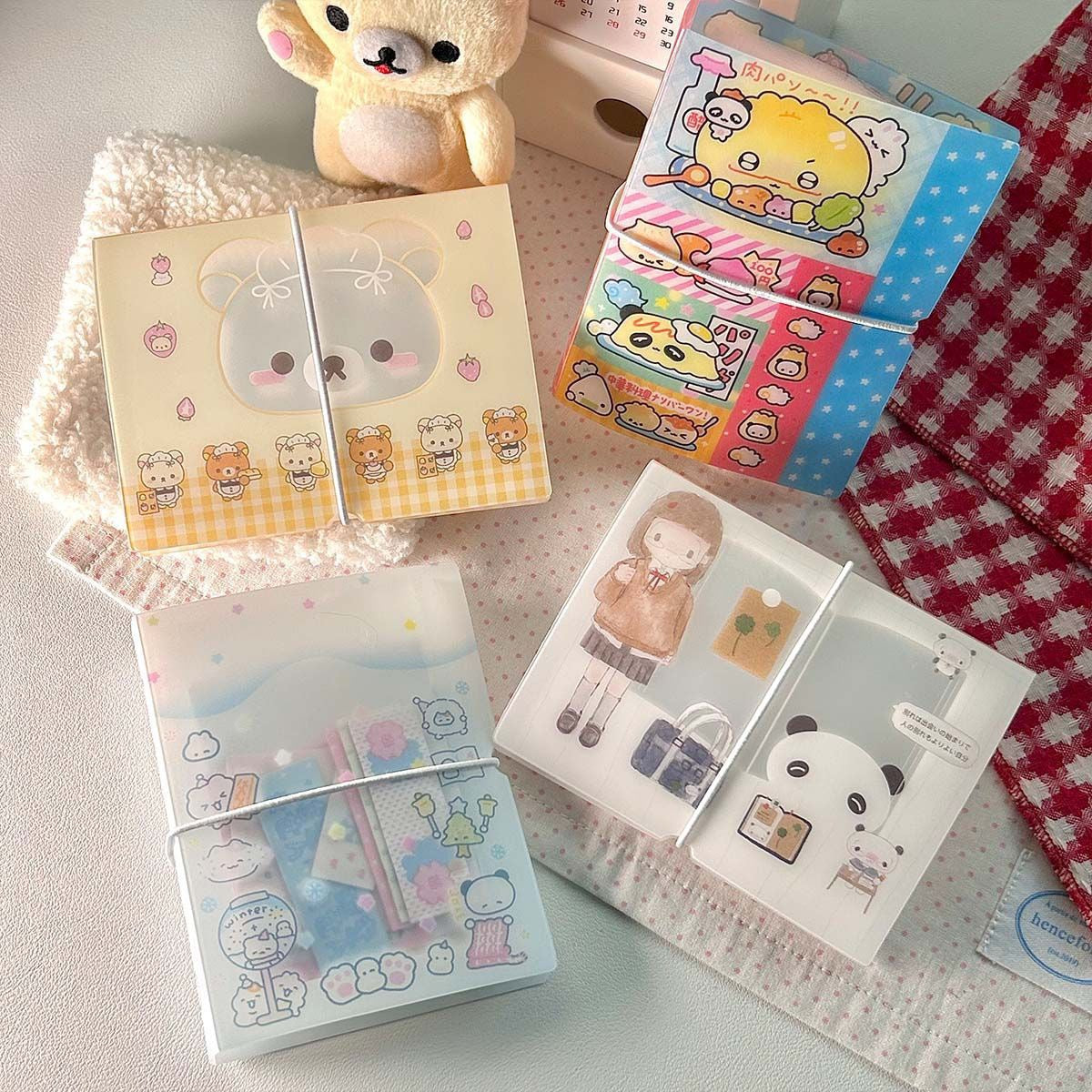 M5 Sticker Storage – Cute 3-Inch Sticker, Memo, and Mini Card Photo Album | MUJI Style, Transparent Film, INS Aesthetic for Journaling