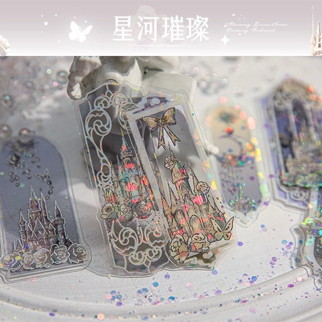 Flowing Light Dream Series PVC Bookmarks - 10 PCS, 1 Pack