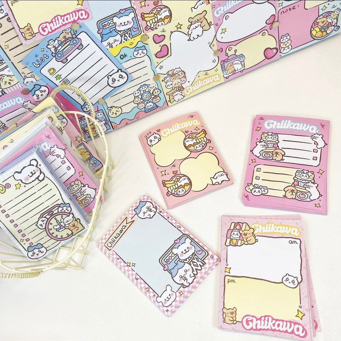 Kawaii M5 PVC Refillable Journal Cover & Memo Sheets, 5 Ring Blinds, Notebook Cover, Planner cover, Dairy Book Gift