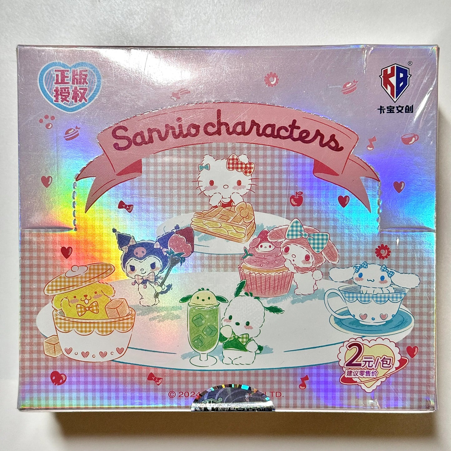 Kabao Sanrio Characters Trading Cards Series 1 V2 Sealed Booster Box