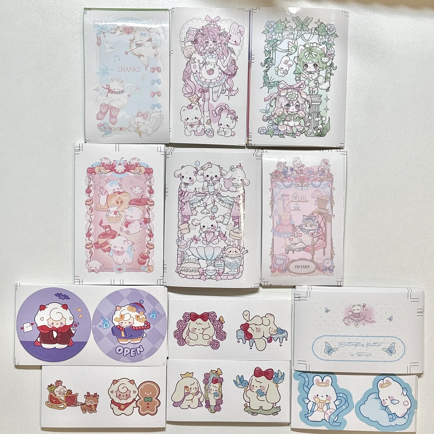 Sample Die Cut Stickers Pack - 12 pcs
