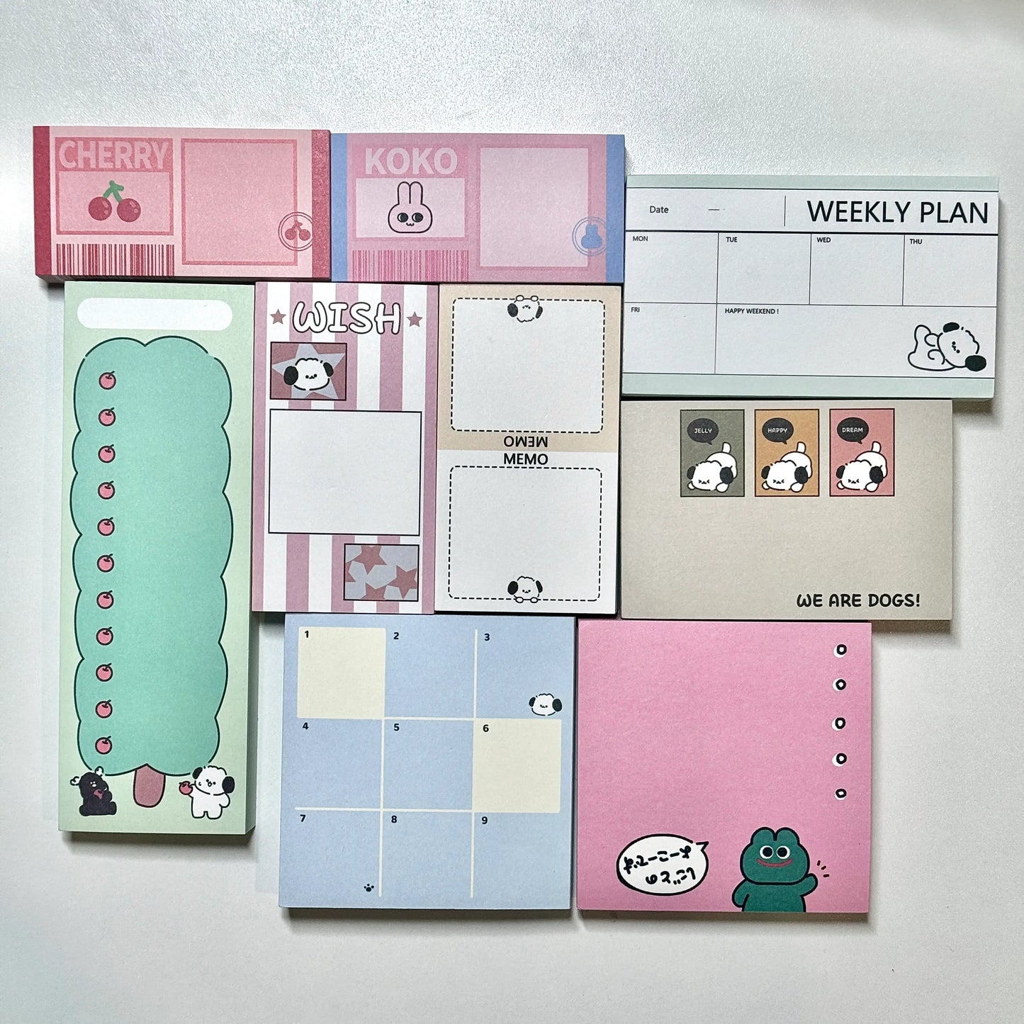 Memo Sheets - Sample Pack