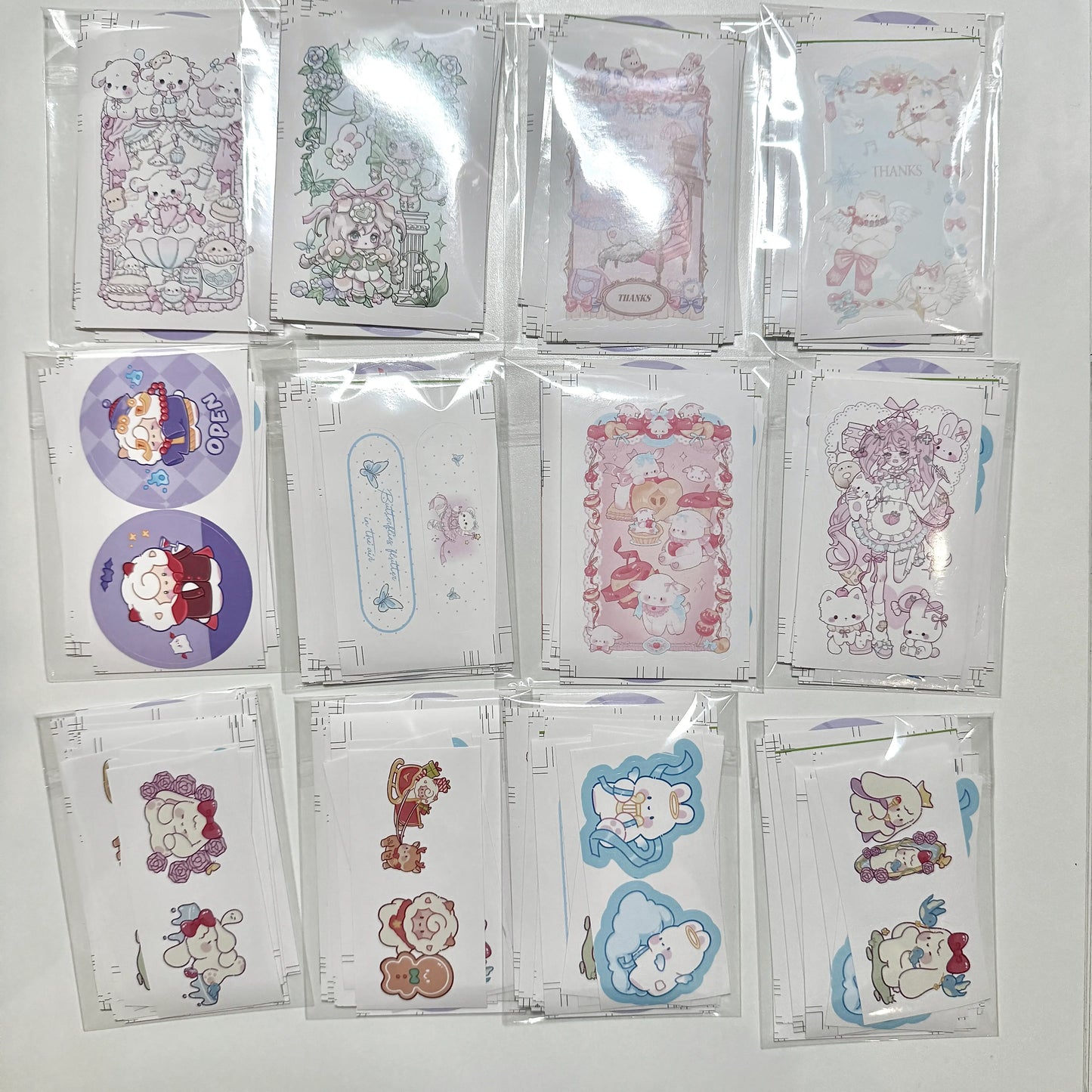 Sample Die Cut Stickers Pack - 12 pcs