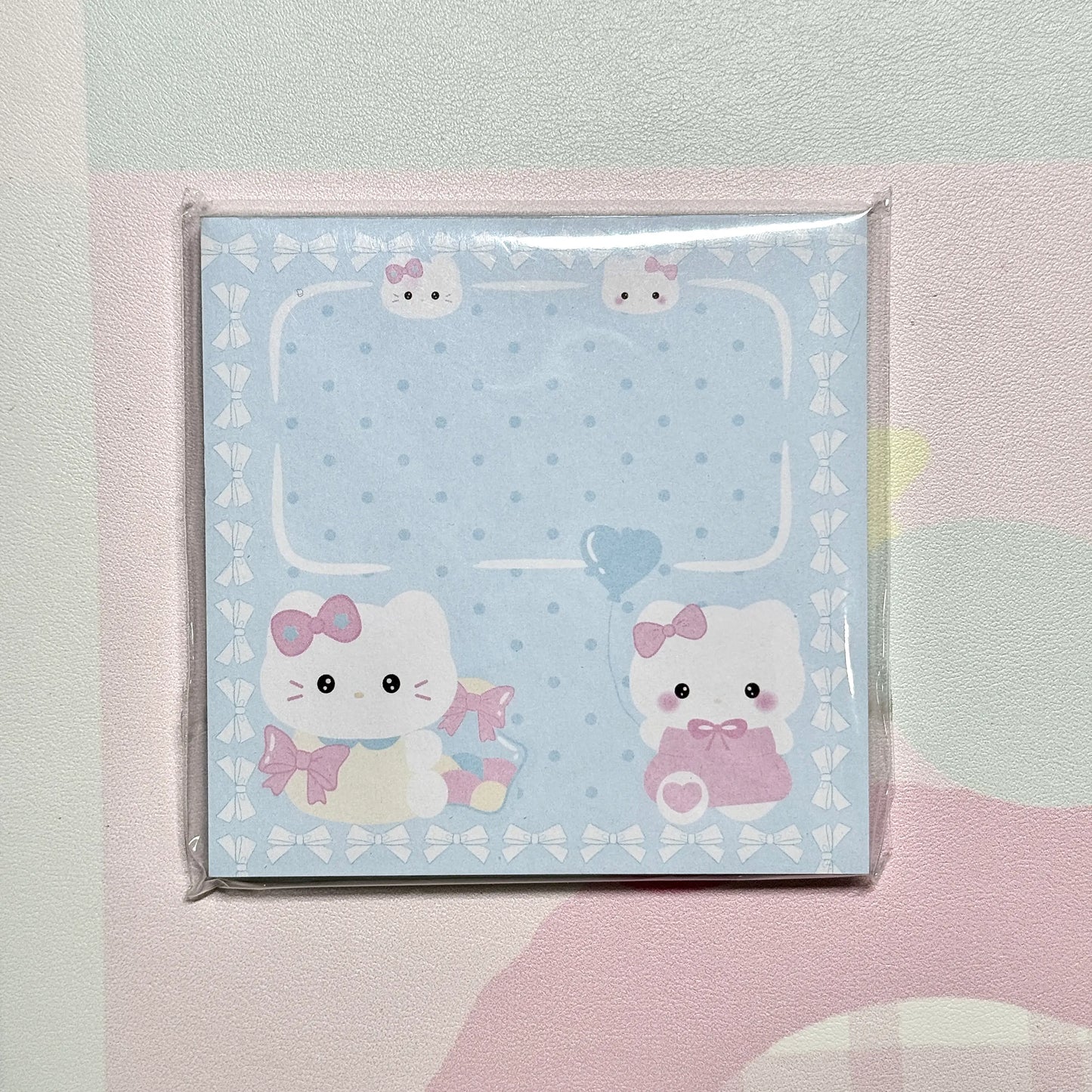 Sanrio Hello Kitty & Melody Memo Pad - 3.5 x 3.5 in, 50 sheets, 1 unit