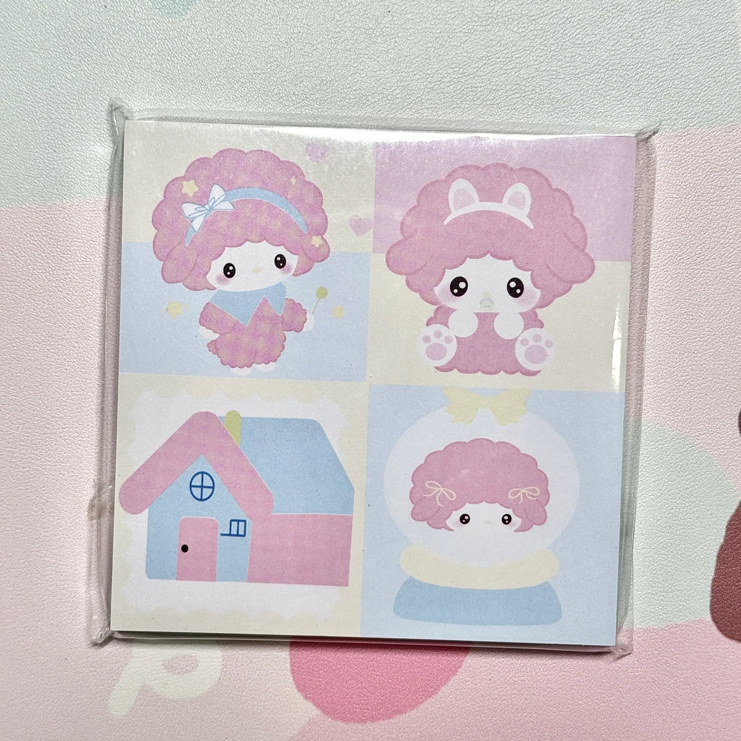 Sanrio Hello Kitty & Melody Memo Pad - 3.5 x 3.5 in, 50 sheets, 1 unit
