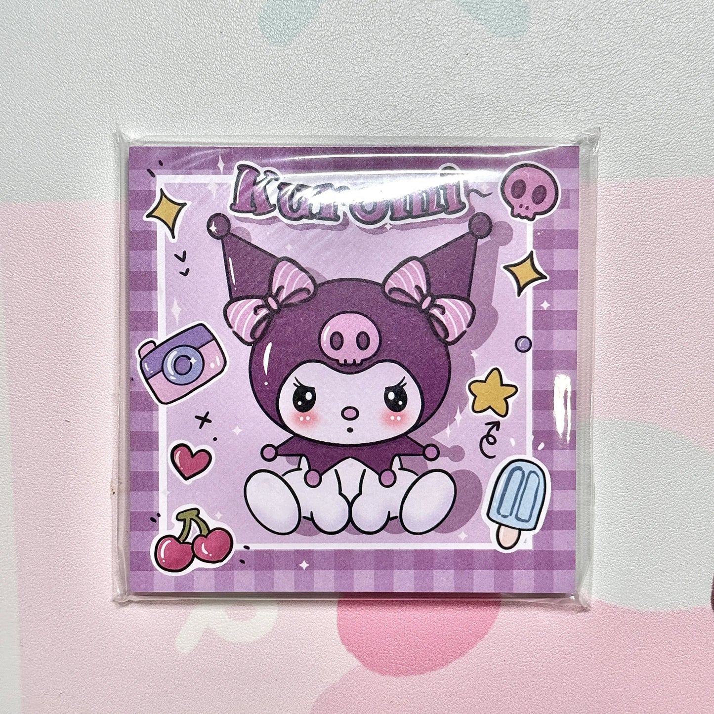 Sanrio Hello Kitty & Melody Memo Pad - 3.5 x 3.5 in, 50 sheets, 1 unit
