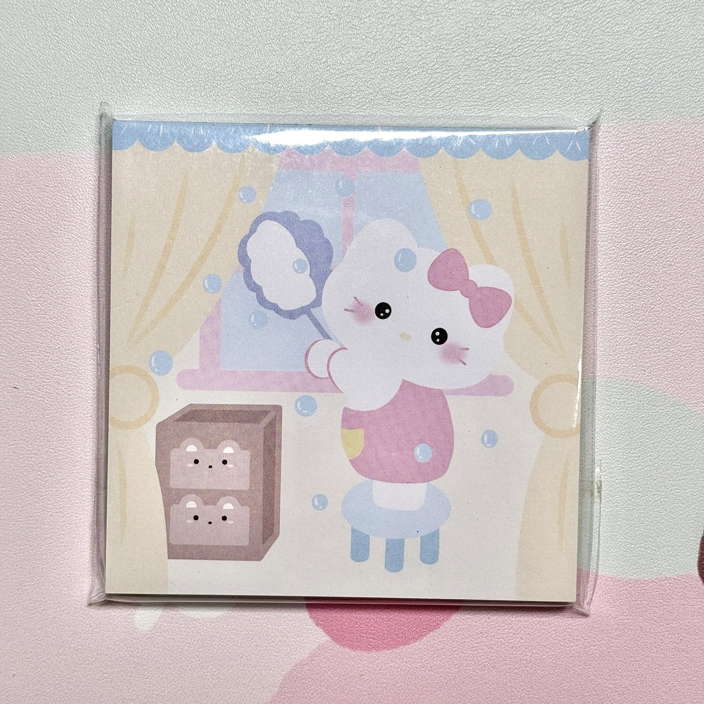 Sanrio Hello Kitty & Melody Memo Pad - 3.5 x 3.5 in, 50 sheets, 1 unit