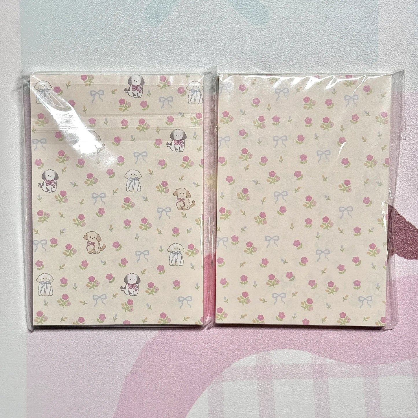 Kawaii Stationery Cartoon Petite Joy Double Sided Memo Pad - 50 sheets, 1 unit