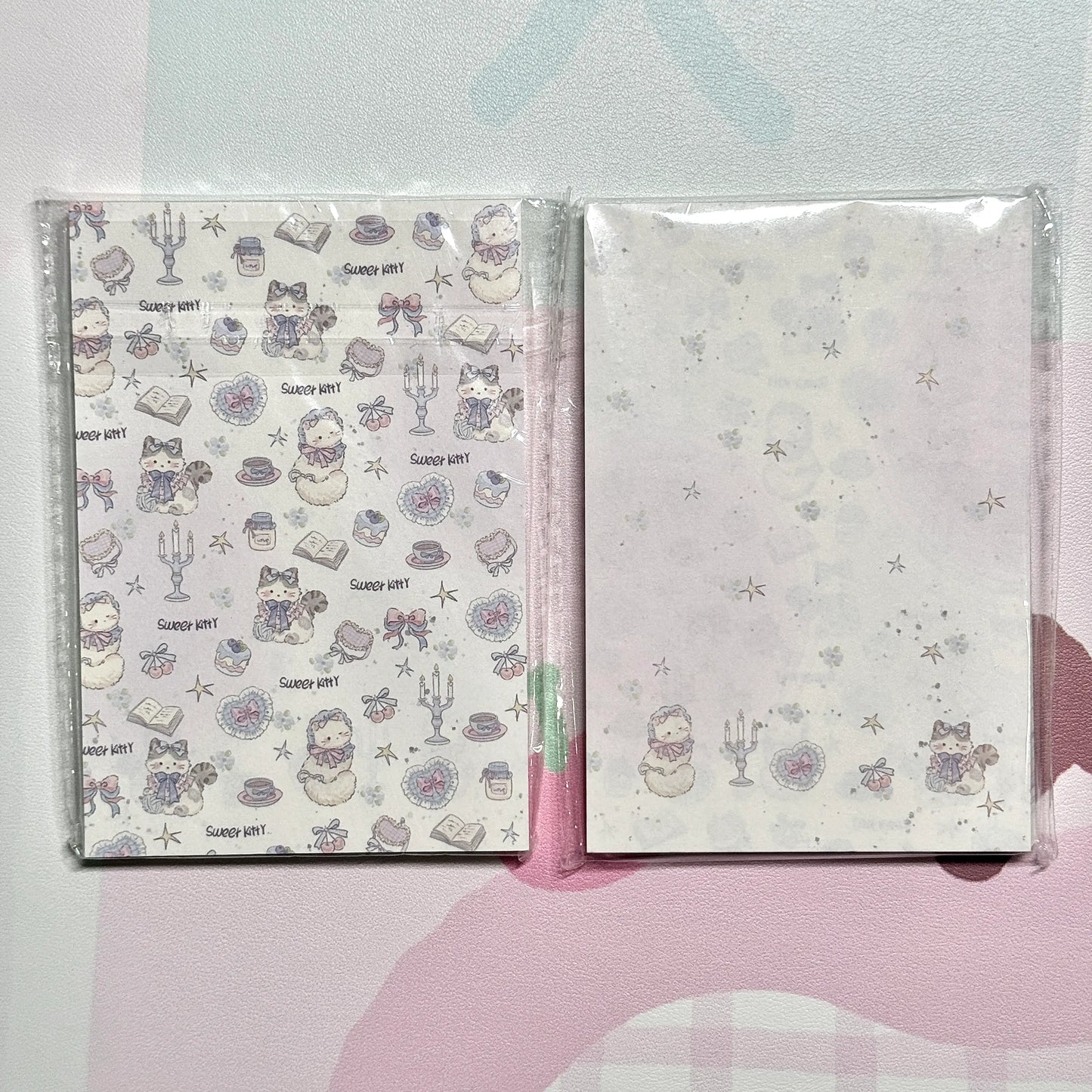 Kawaii Stationery Cartoon Petite Joy Double Sided Memo Pad - 50 sheets, 1 unit