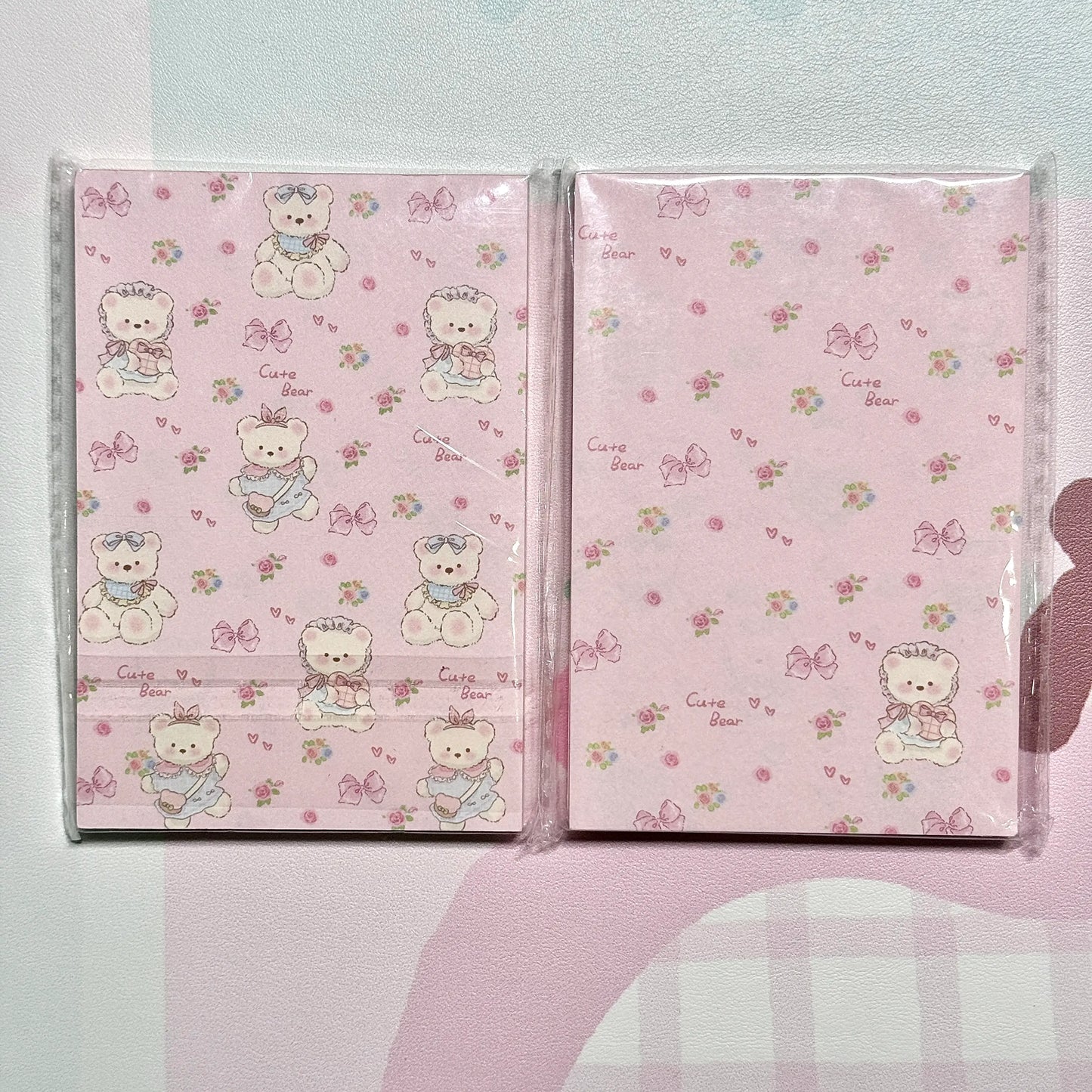 Kawaii Stationery Cartoon Petite Joy Double Sided Memo Pad - 50 sheets, 1 unit