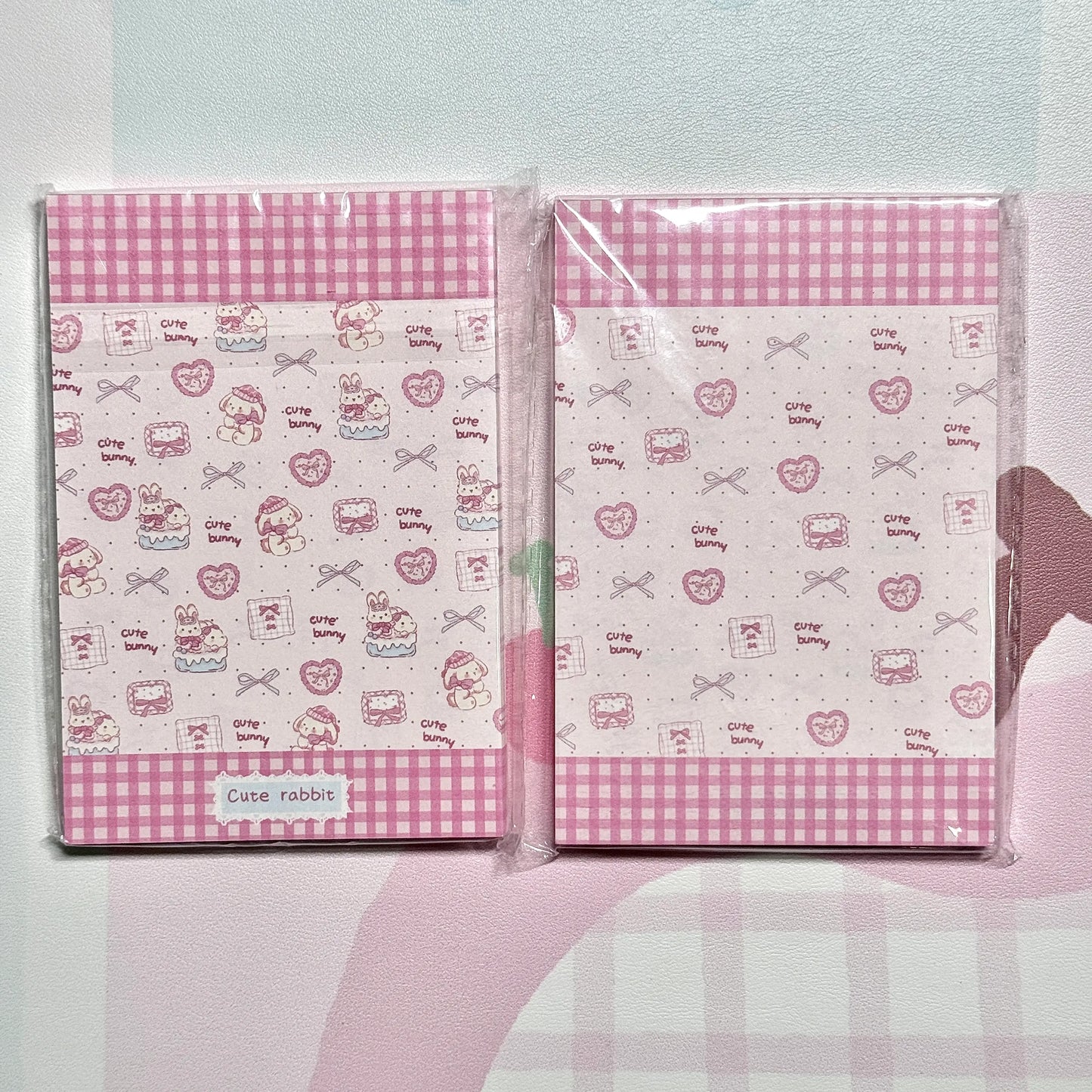 Kawaii Stationery Cartoon Petite Joy Double Sided Memo Pad - 50 sheets, 1 unit