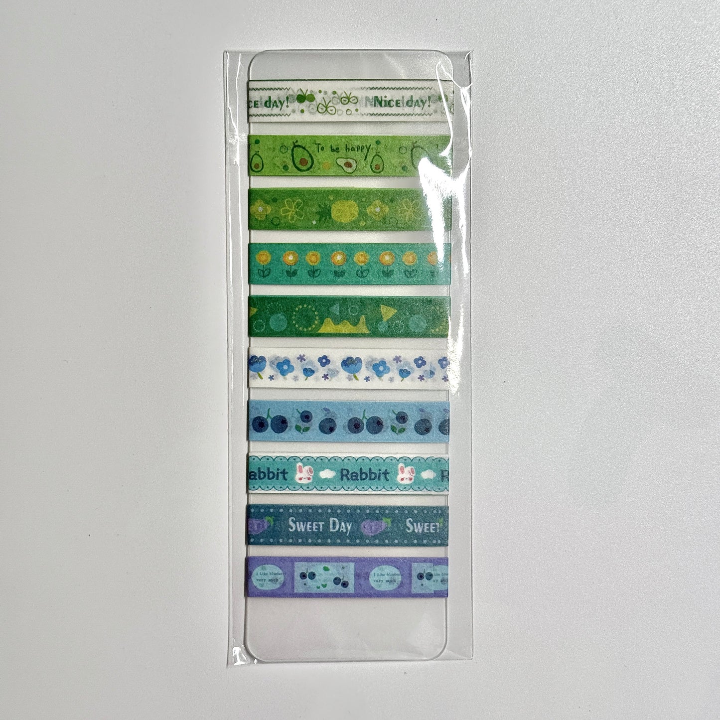 Kawaii Washi Tape Sample Card - 19 in (50 cm)/style