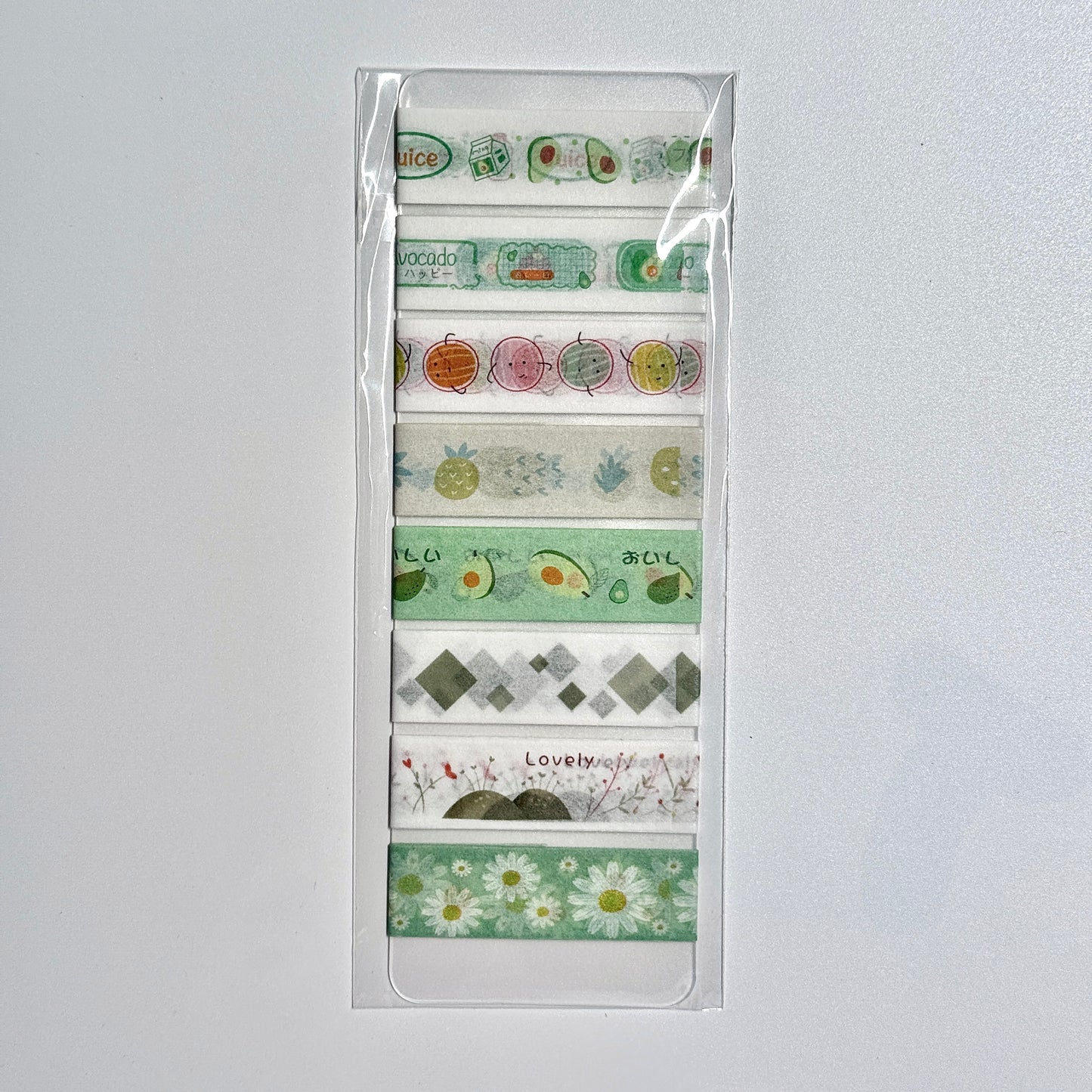 Kawaii Washi Tape Sample Card - 19 in (50 cm)/style