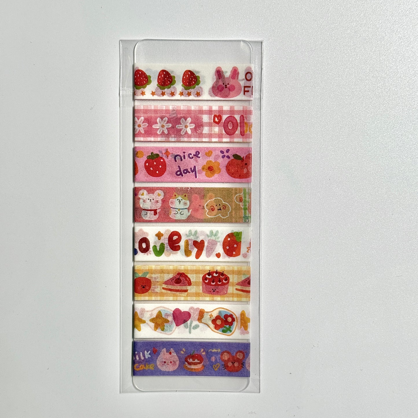 Kawaii Washi Tape Sample Card - 19 in (50 cm)/style