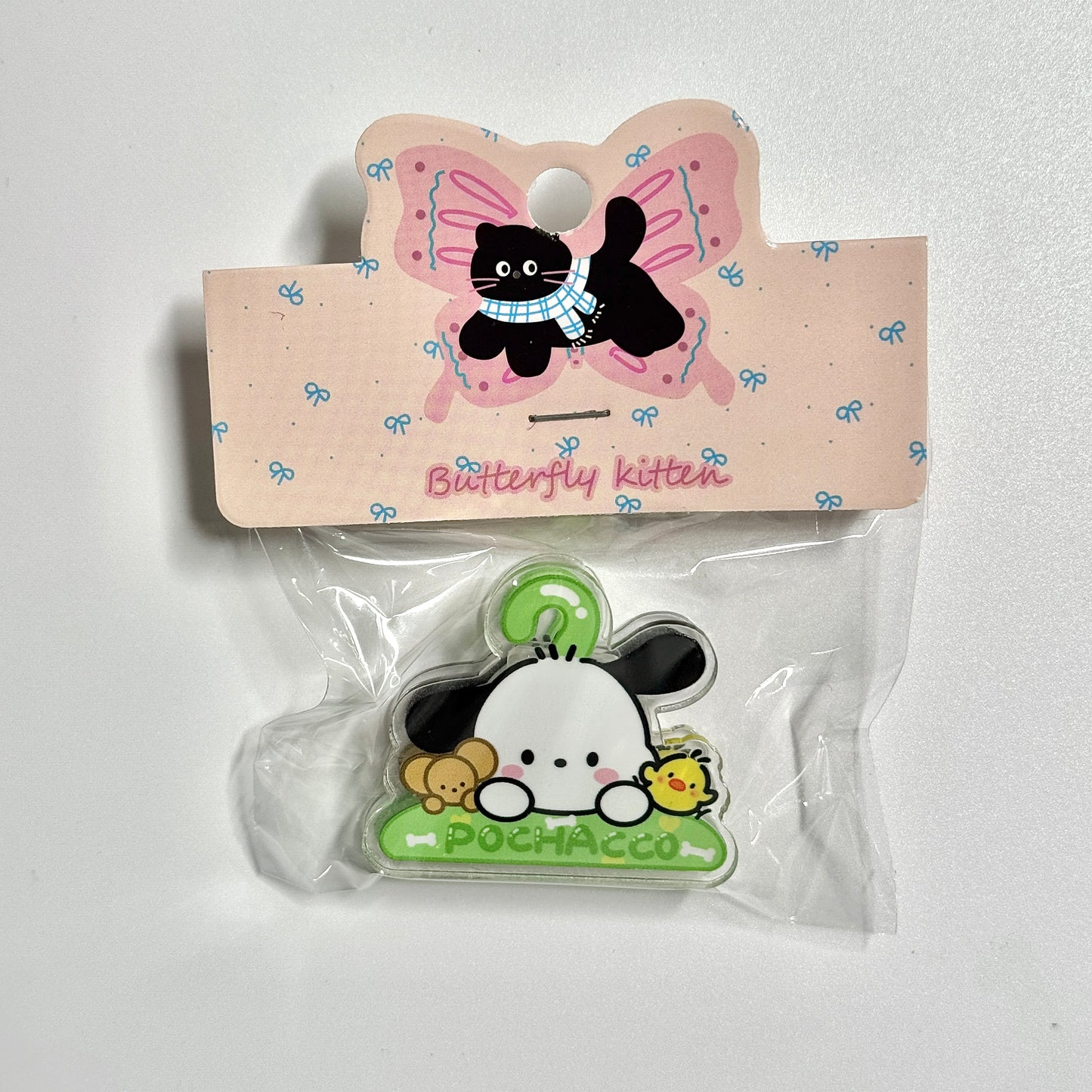 Cute Stationery Sanrio Hanger Acrylic Journal Clips Paper Clips Decorative Bookmark Binder Clips Memo Clips