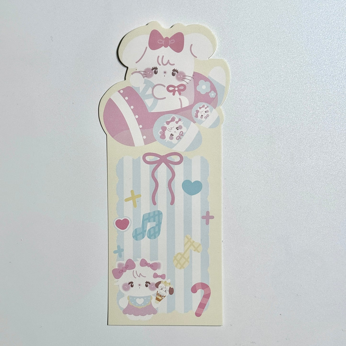 Cute Stationery Cartoon Bookmarks - Matte Cardstock Double-Sided
Printing, 1 Unit