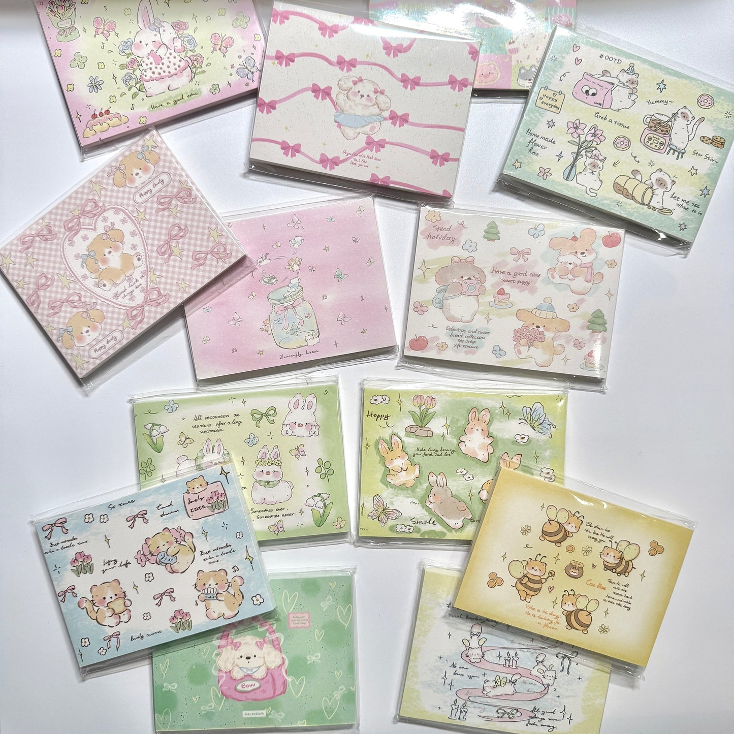 Kawaii Stationery Sugar Tales Memo Pad - 3.15 in x 4.3 in, 50 sheets, 1 unit
