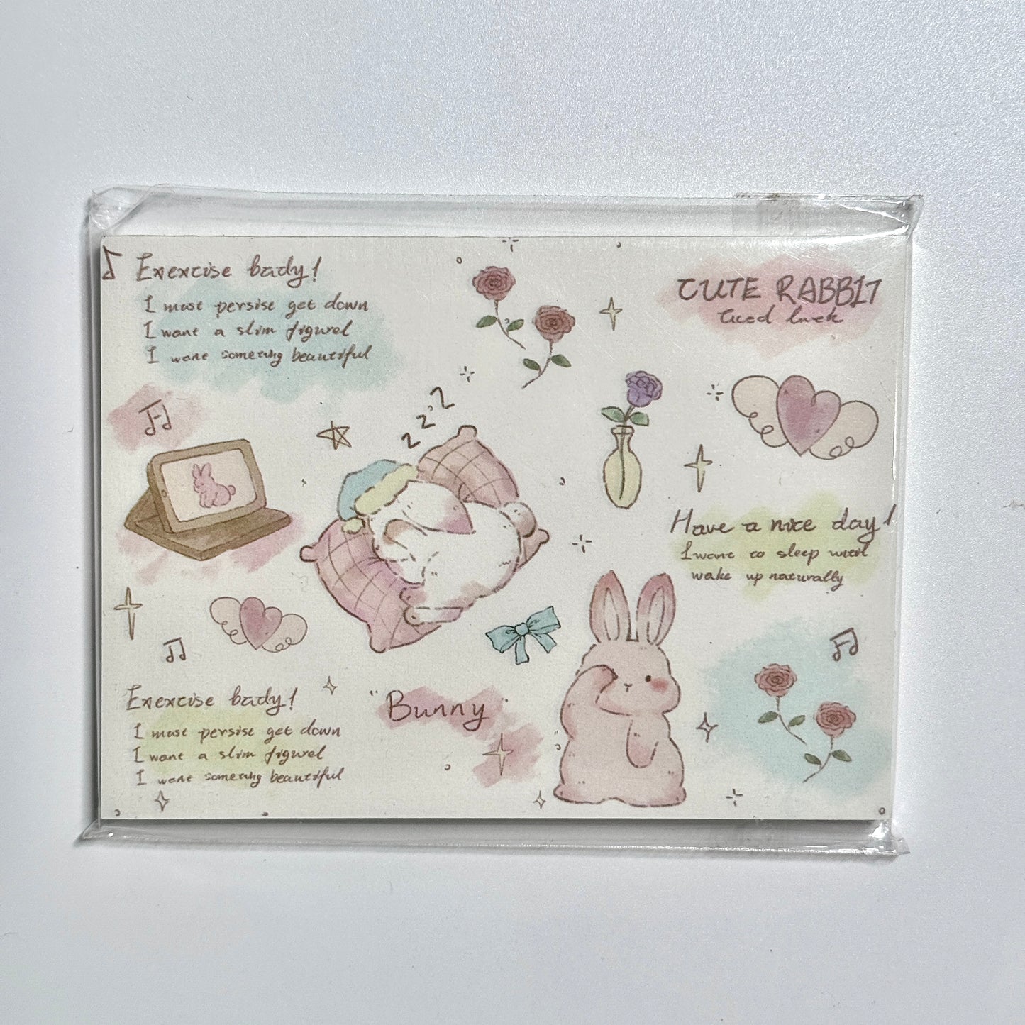 Kawaii Stationery Sugar Tales Memo Pad - 3.15 in x 4.3 in, 50 sheets, 1 unit
