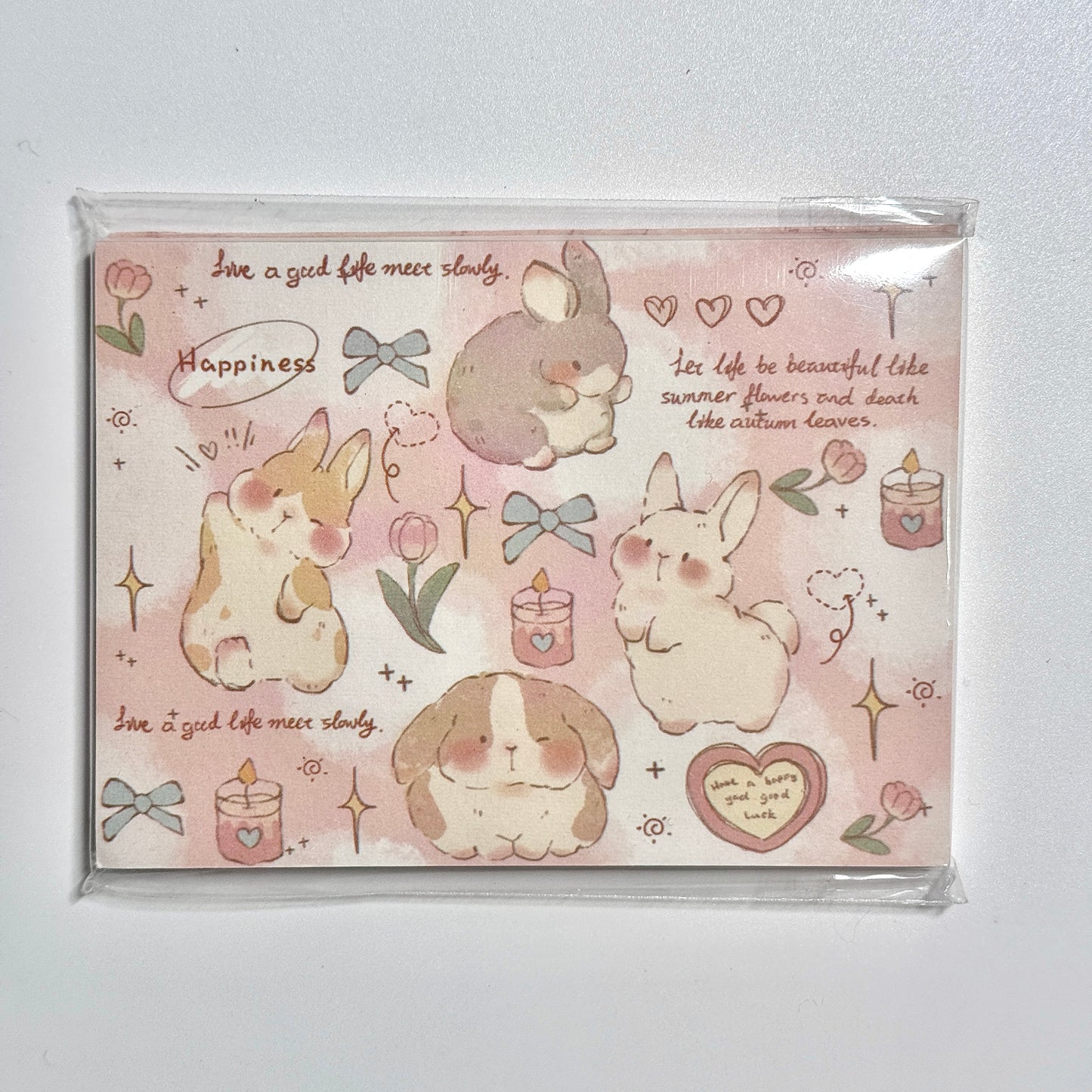 Kawaii Stationery Sugar Tales Memo Pad - 3.15 in x 4.3 in, 50 sheets, 1 unit
