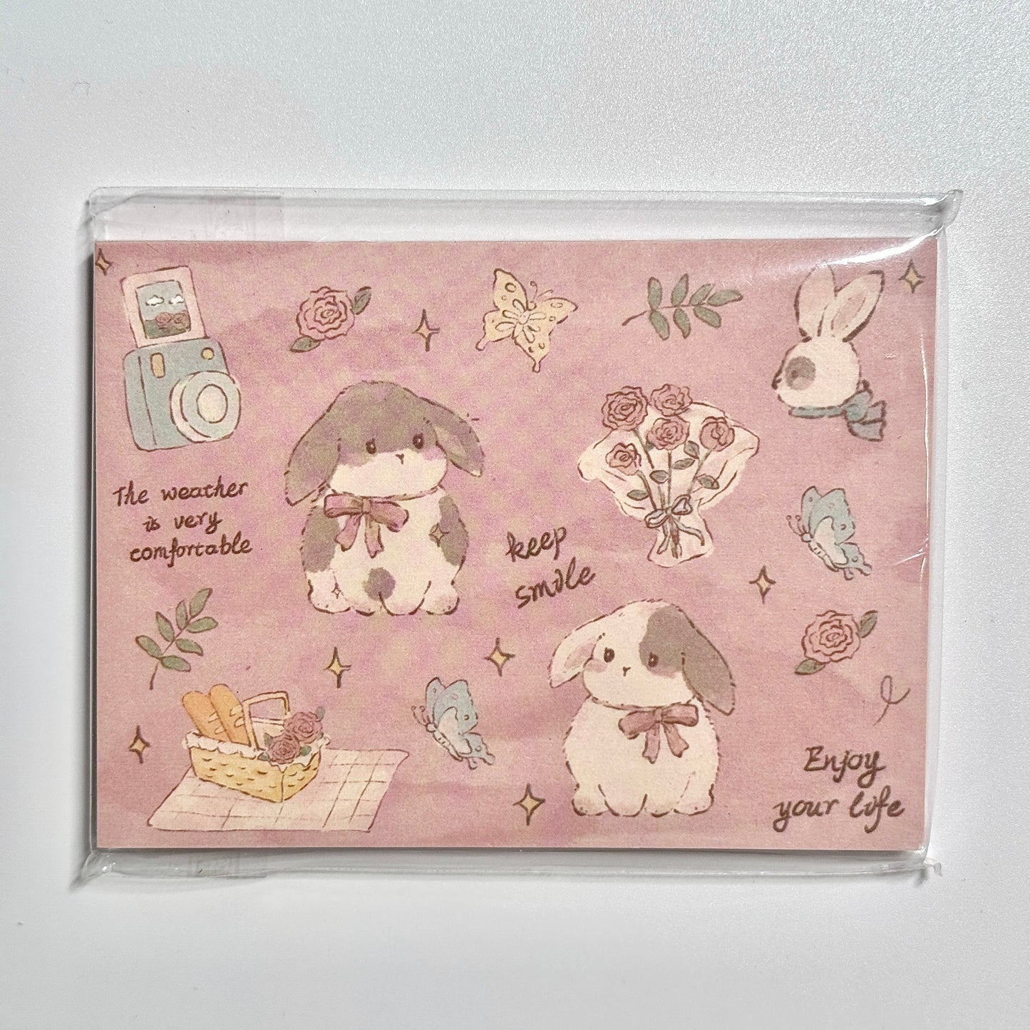 Kawaii Stationery Sugar Tales Memo Pad - 3.15 in x 4.3 in, 50 sheets, 1 unit