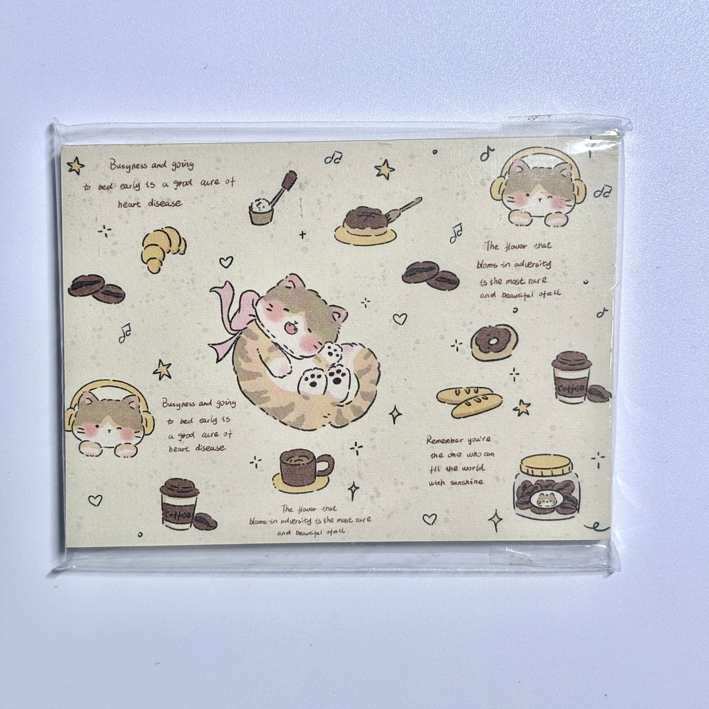 Kawaii Stationery Sugar Tales Memo Pad - 3.15 in x 4.3 in, 50 sheets, 1 unit