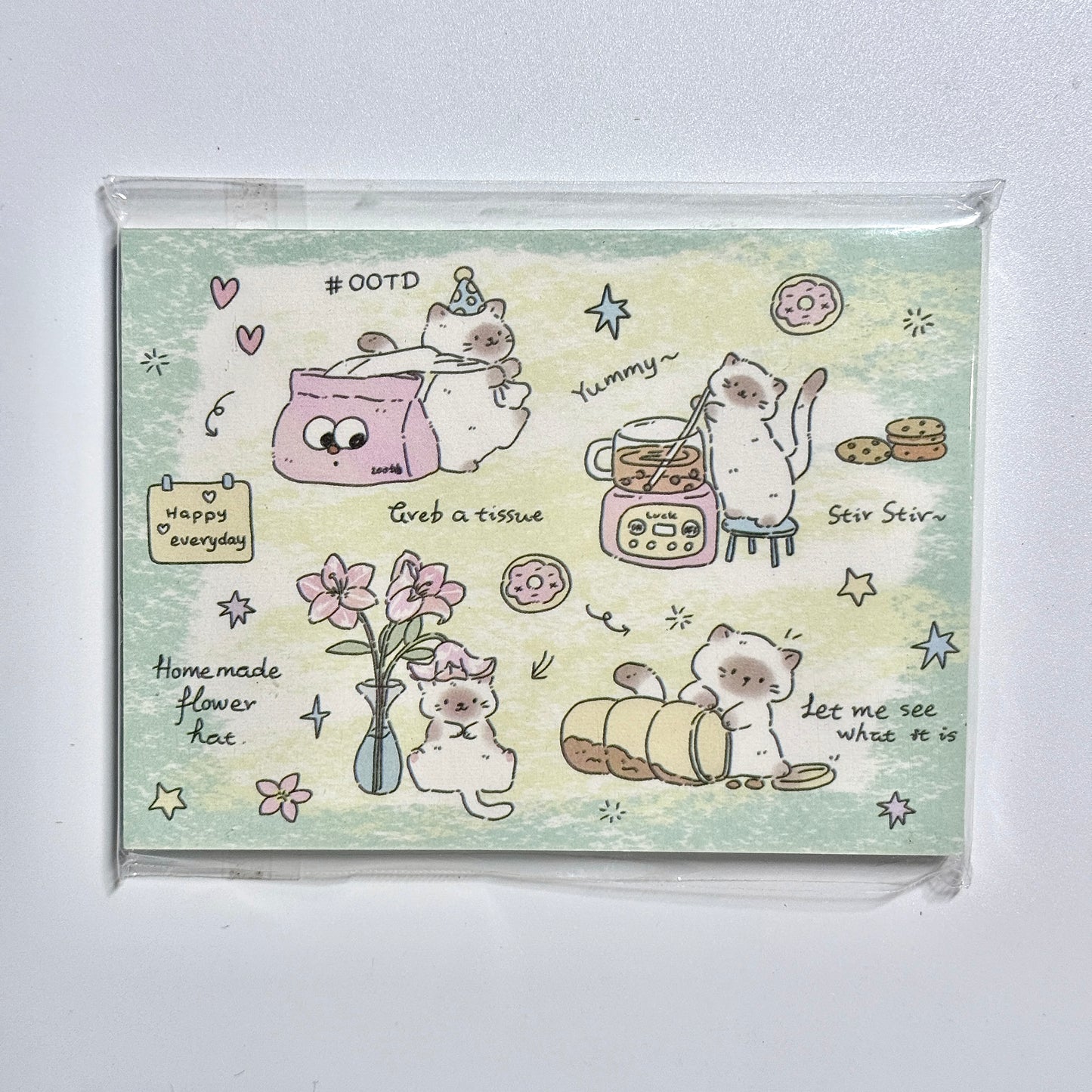 Kawaii Stationery Sugar Tales Memo Pad - 3.15 in x 4.3 in, 50 sheets, 1 unit