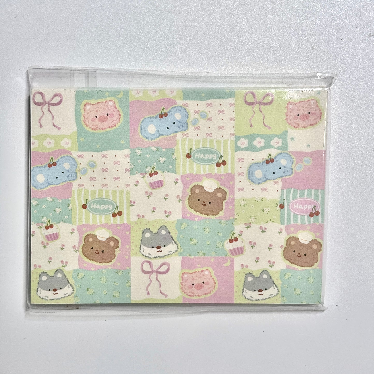 Kawaii Stationery Sugar Tales Memo Pad - 3.15 in x 4.3 in, 50 sheets, 1 unit
