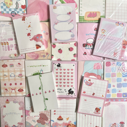 Afternoon Tea Time Memo Pad - 50 sheets, 1 unit
