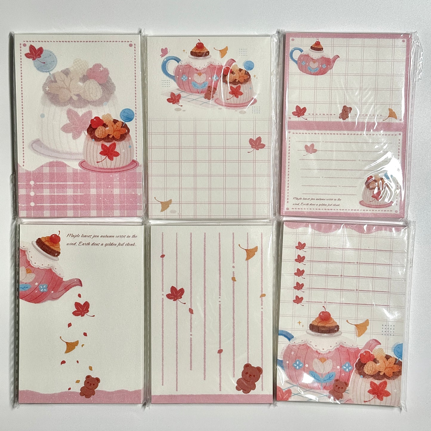 Afternoon Tea Time Memo Pad - 50 sheets, 1 unit