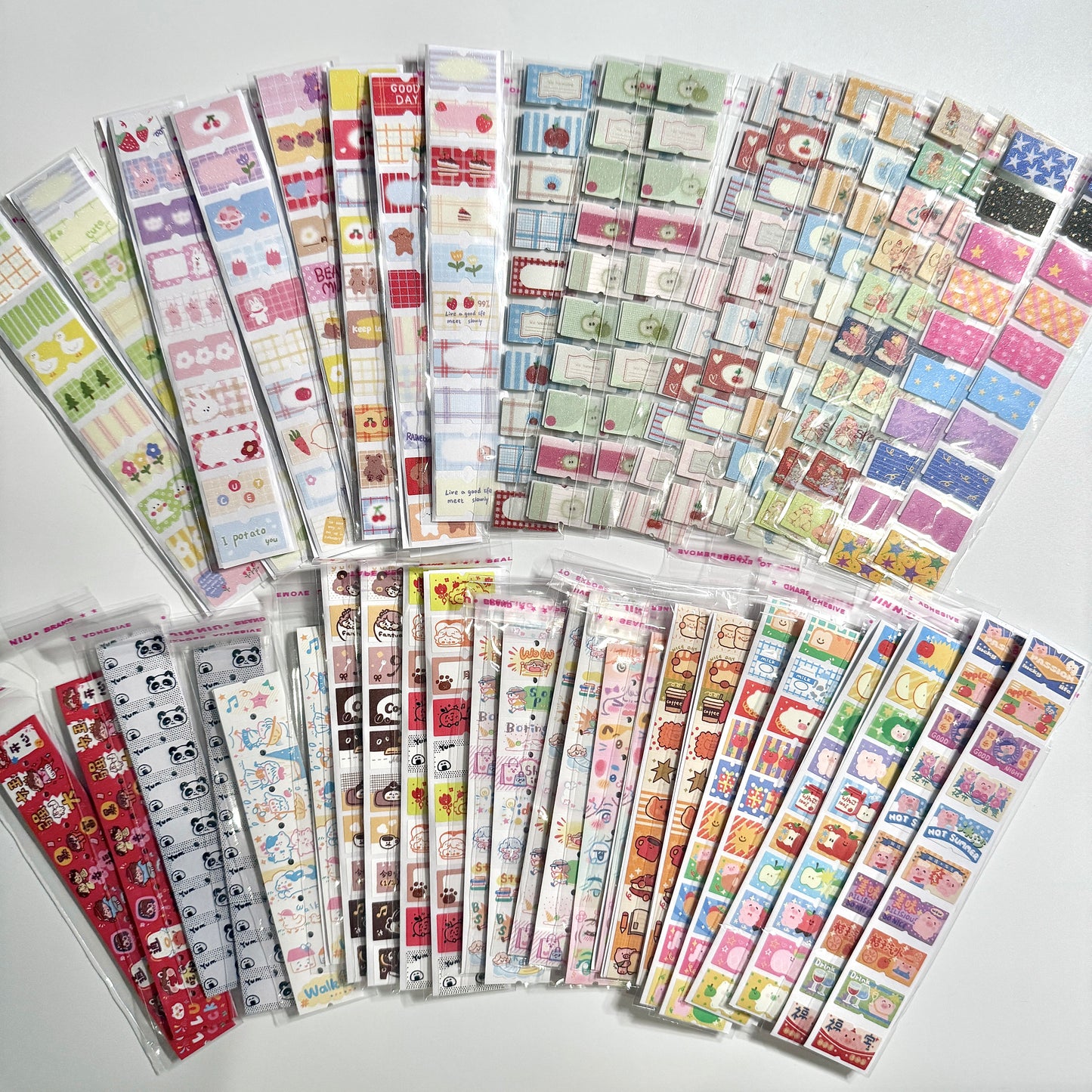 Kawaii Planner Stickers Index Stickers Bookmarks Index Tabs Labeling Tabs Sample Pack